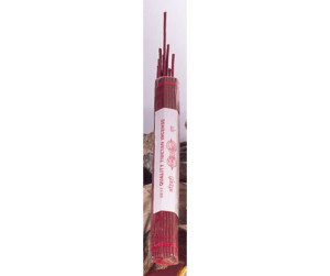 Pancha Buddha Red Incense Dezent-leichter Duft, bescheiden, gut geeignet für Verehrung und Hingabe. 31 verschiedene Zutaten 120 g, L. 27 cm